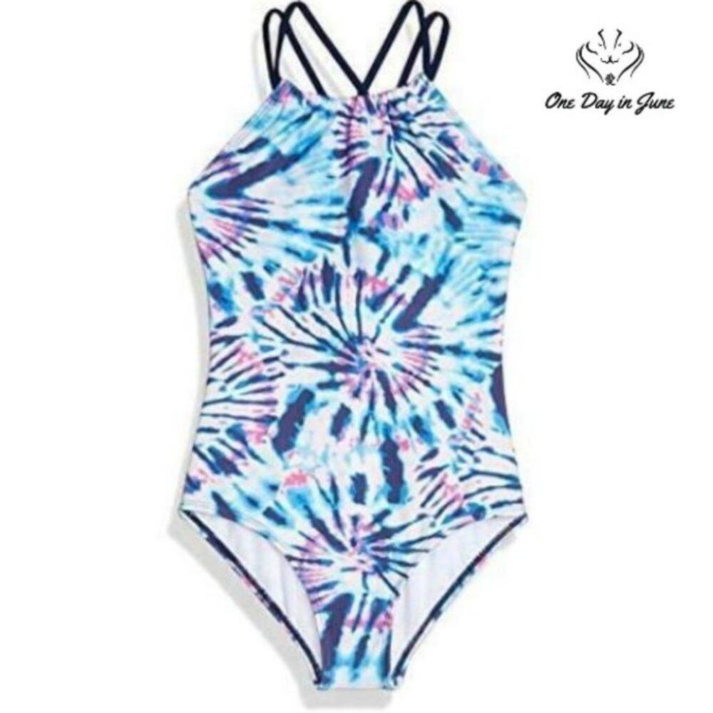 Kanu Surf Jasmine Beach Sport Halter One Piece Swimsuit Size 10